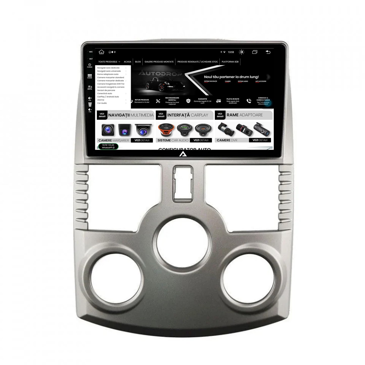 Navigatie Daihatsu Terior (2005+), Android, Z-Octacore / 8GB RAM + 256GB ROM, 9 Inch - AD-BGZ9008+AD-BGRKIT109V3