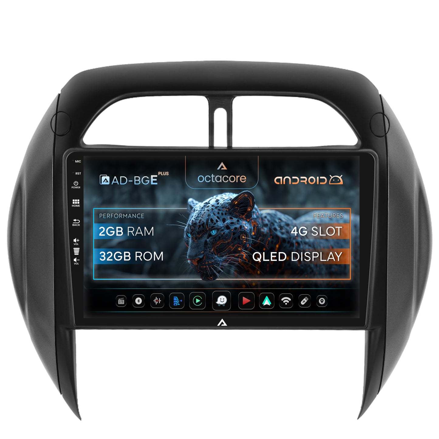 Navigatie Toyota RAV4 (2003-2005), Android, E-Octacore / 2GB RAM + 32GB ROM, 9 Inch - AD-BGE9002+AD-BGRKIT109V4