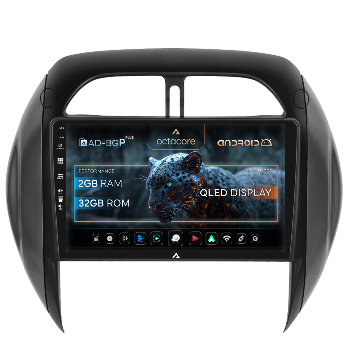 Navigatie Toyota RAV4 (2003-2005), Android, P-Octacore / 2GB RAM + 32GB ROM, 9 Inch - AD-BGP9002+AD-BGRKIT109V4