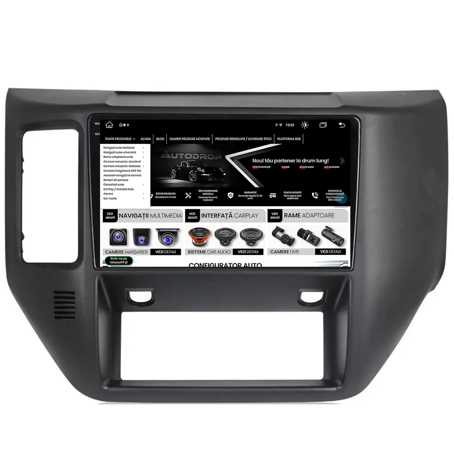 Navigatie Nissan Patrol (2004-2012), Android, V-Octacore / 4GB RAM + 64GB ROM, 9.5 Inch - AD-BGV9004+AD-BGRKIT166V2