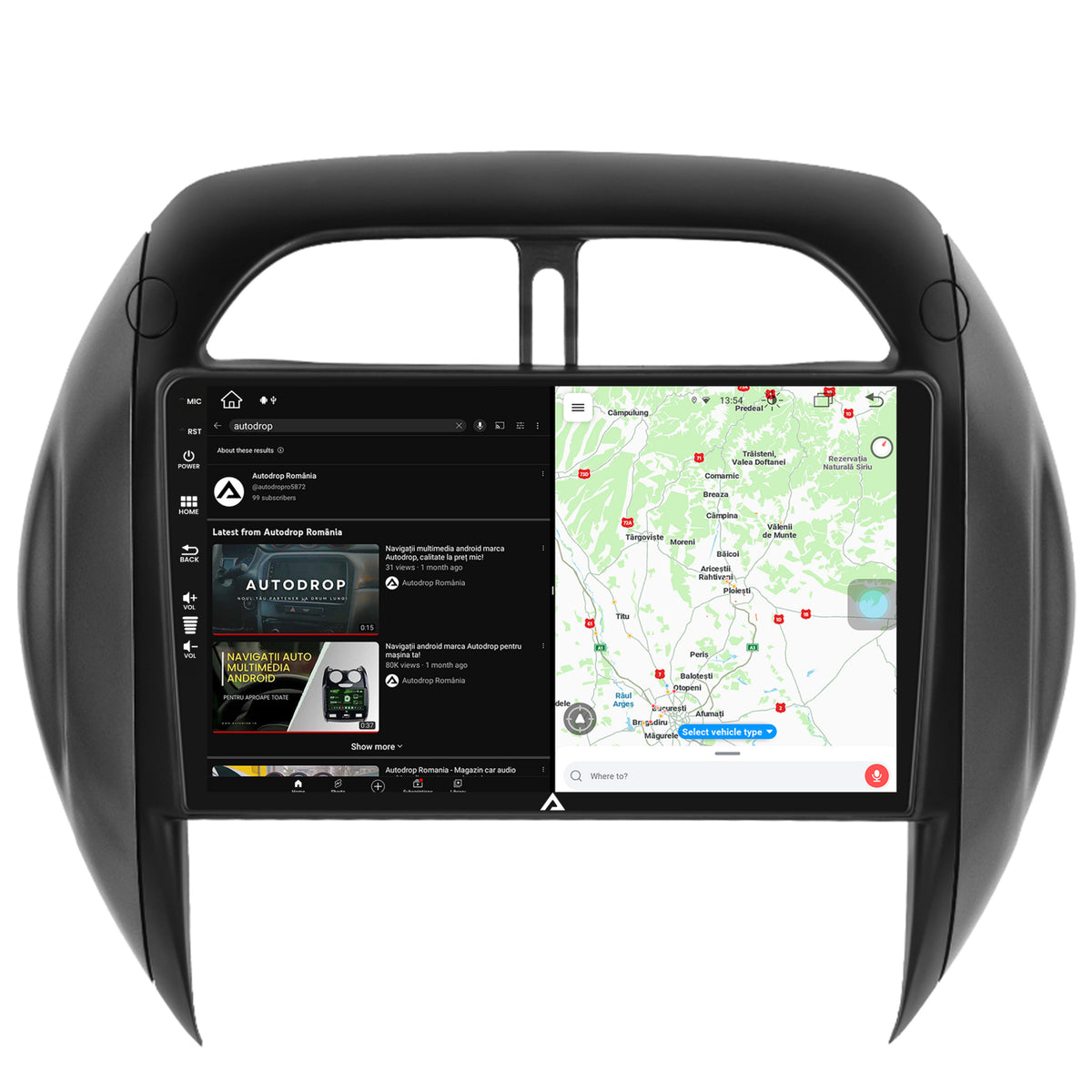 Navigatie Toyota RAV4 (2003-2005), Android, Z-Octacore / 8GB RAM + 256GB ROM, 9 Inch - AD-BGZ9008+AD-BGRKIT109V4