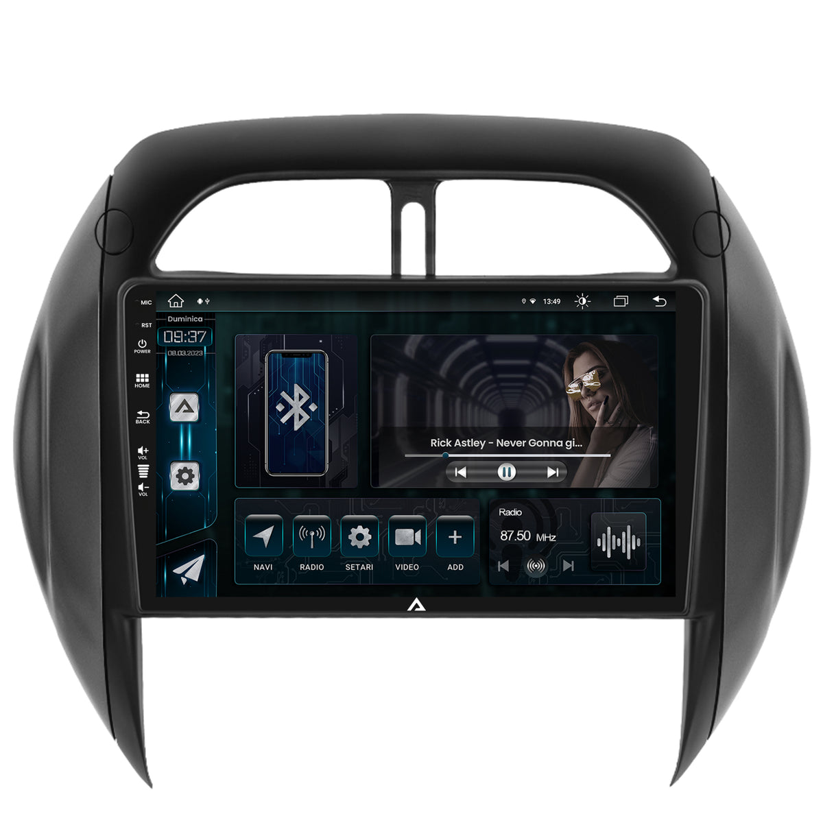 Navigatie Toyota RAV4 (2003-2005), Android, Z-Octacore / 8GB RAM + 256GB ROM, 9 Inch - AD-BGZ9008+AD-BGRKIT109V4
