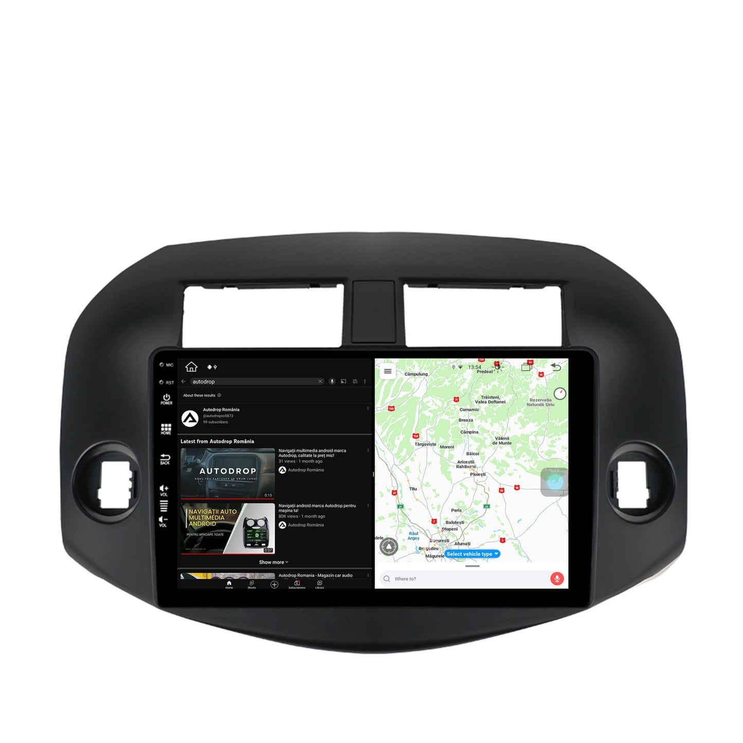 Navigatie Toyota RAV4 (2005-2013), Android, Z-Octacore / 8GB RAM + 256GB ROM, 10.1 Inch - AD-BGZ10008+AD-BGRKIT069B