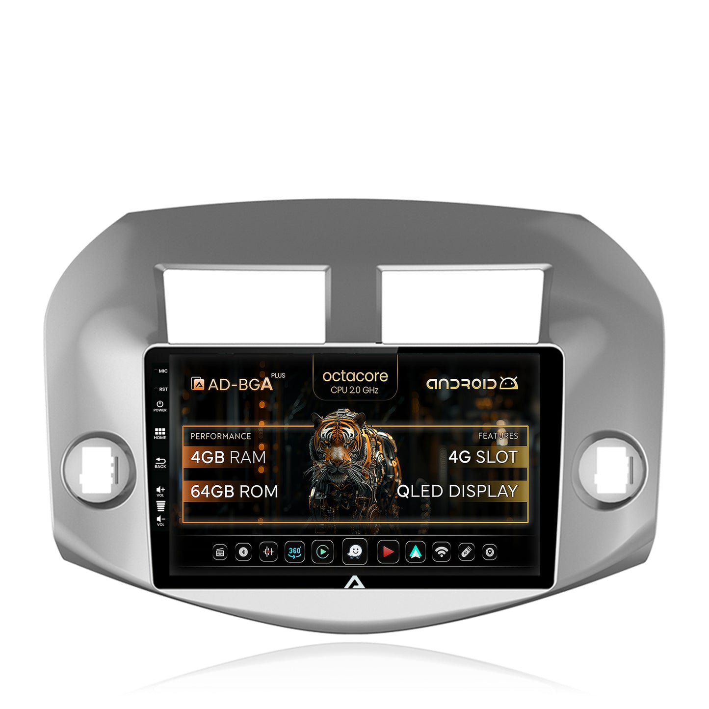 Navigatie Toyota RAV4 (2005-2013), Android, A-Octacore / 4GB RAM + 64GB ROM, 10.1 Inch - AD-BGA10004+AD-BGRKIT069A