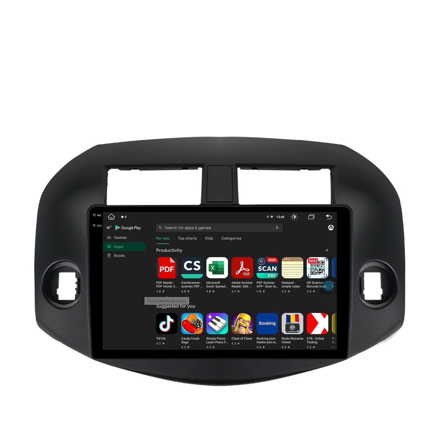 Navigatie Toyota RAV4 (2005-2013), Android, V-Octacore / 4GB RAM + 64GB ROM, 10.36 Inch - AD-BGV10004+AD-BGRKIT069B