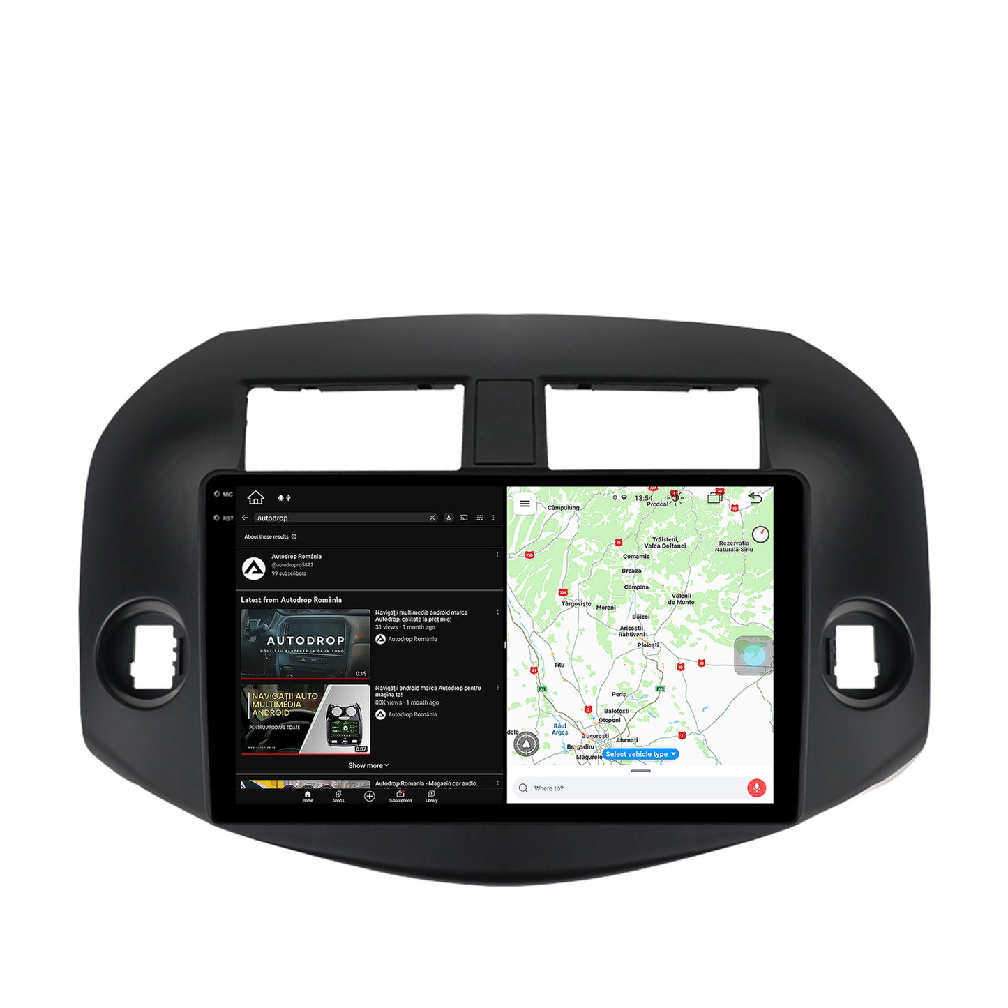 Navigatie Toyota RAV4 (2005-2013), Android, V-Octacore / 4GB RAM + 64GB ROM, 10.36 Inch - AD-BGV10004+AD-BGRKIT069B