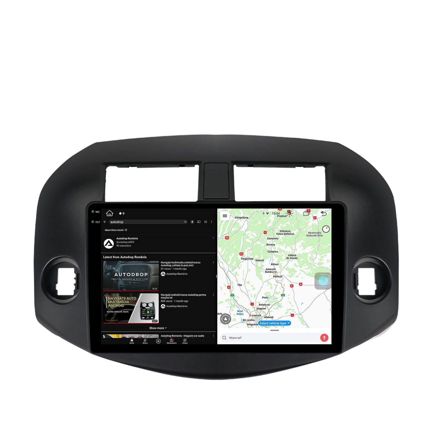 Navigatie Toyota RAV4 (2005-2013), Android, X-Octacore / 8GB RAM + 256GB ROM, 10.36 Inch - AD-BGX10008+AD-BGRKIT069B