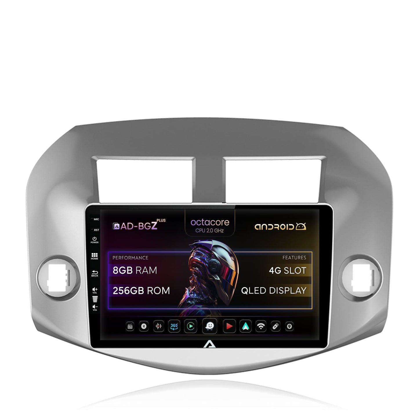 Navigatie Toyota RAV4 (2005-2013), Android, Z-Octacore / 8GB RAM + 256GB ROM, 10.1 Inch - AD-BGZ10008+AD-BGRKIT069A