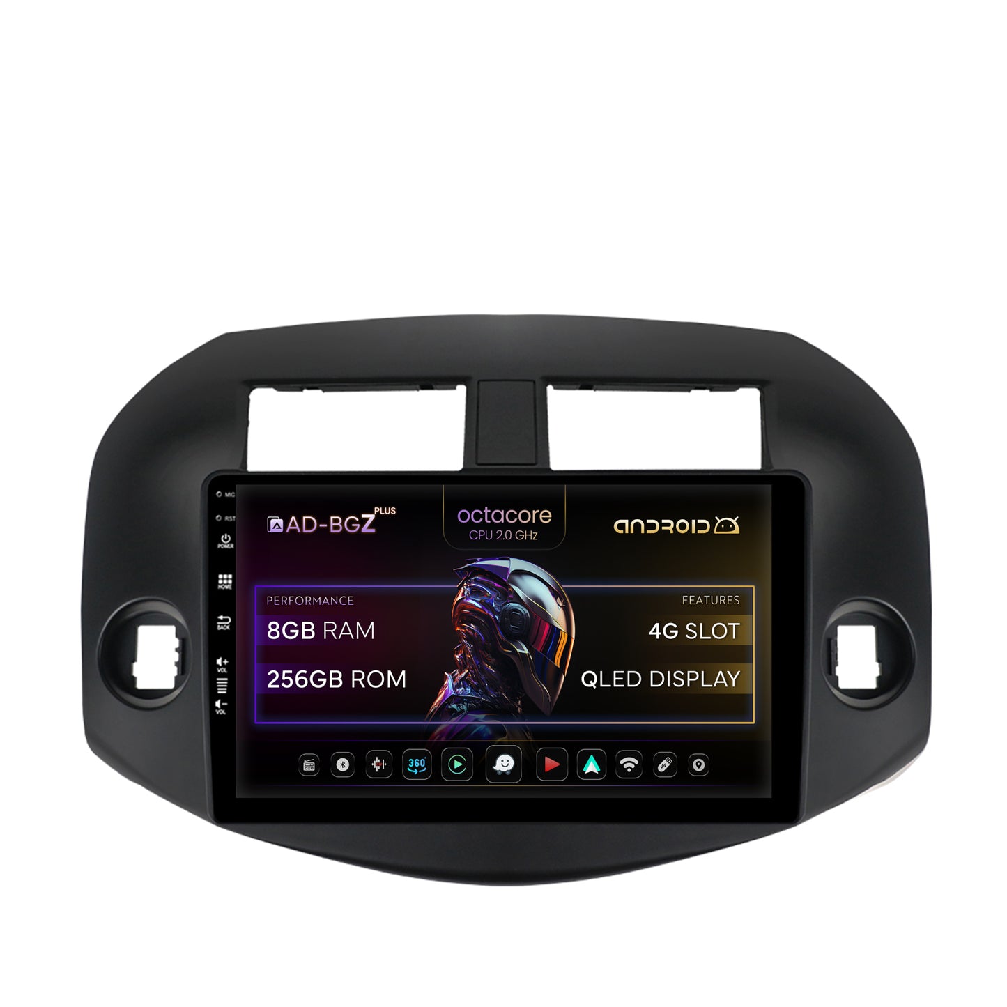 Navigatie Toyota RAV4 (2005-2013), Android, Z-Octacore / 8GB RAM + 256GB ROM, 10.1 Inch - AD-BGZ10008+AD-BGRKIT069B