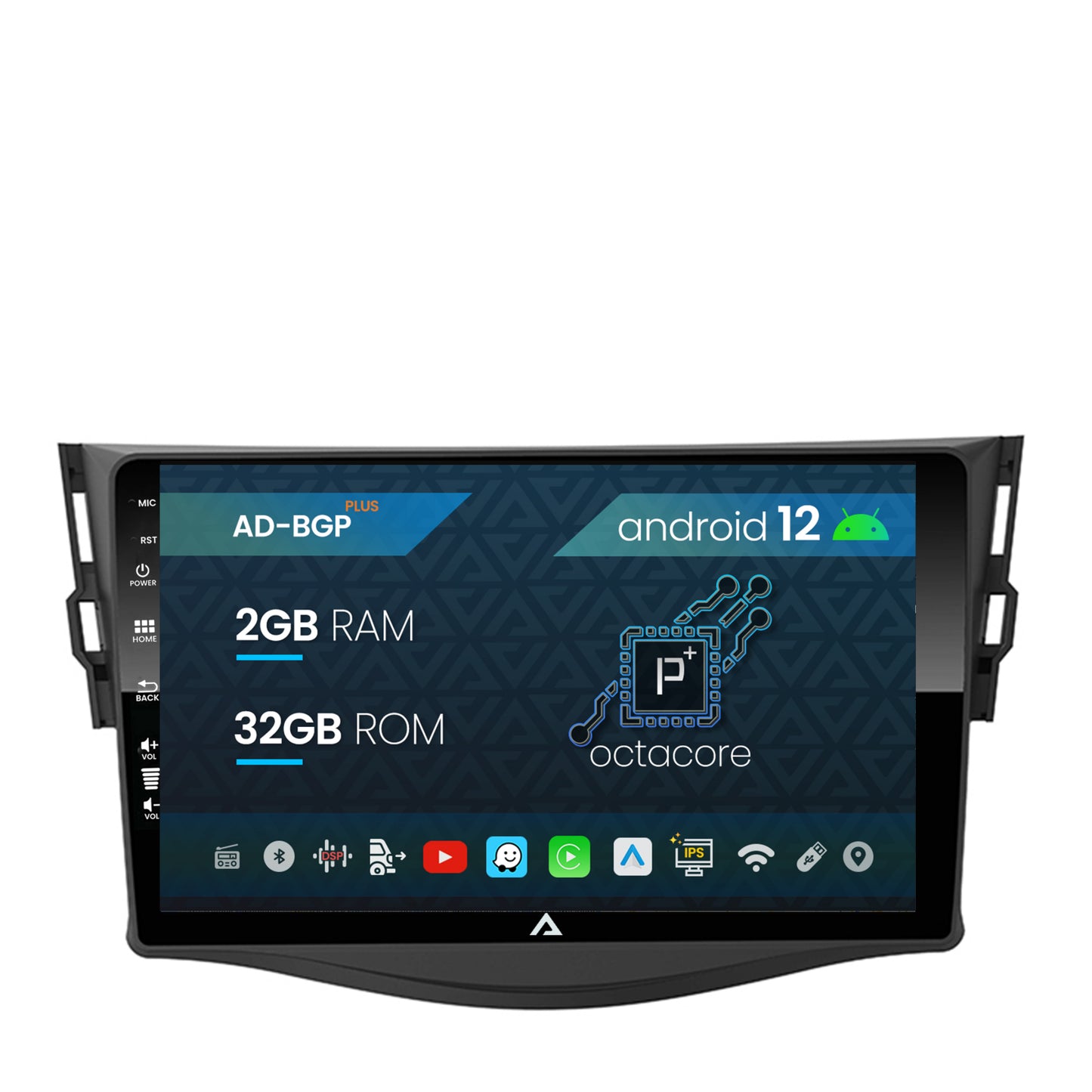Navigatie Toyota RAV4 (2006-2013), Android, P-Octacore / 2GB RAM + 32GB ROM, 9 Inch - AD-BGP9002+AD-BGRKIT096
