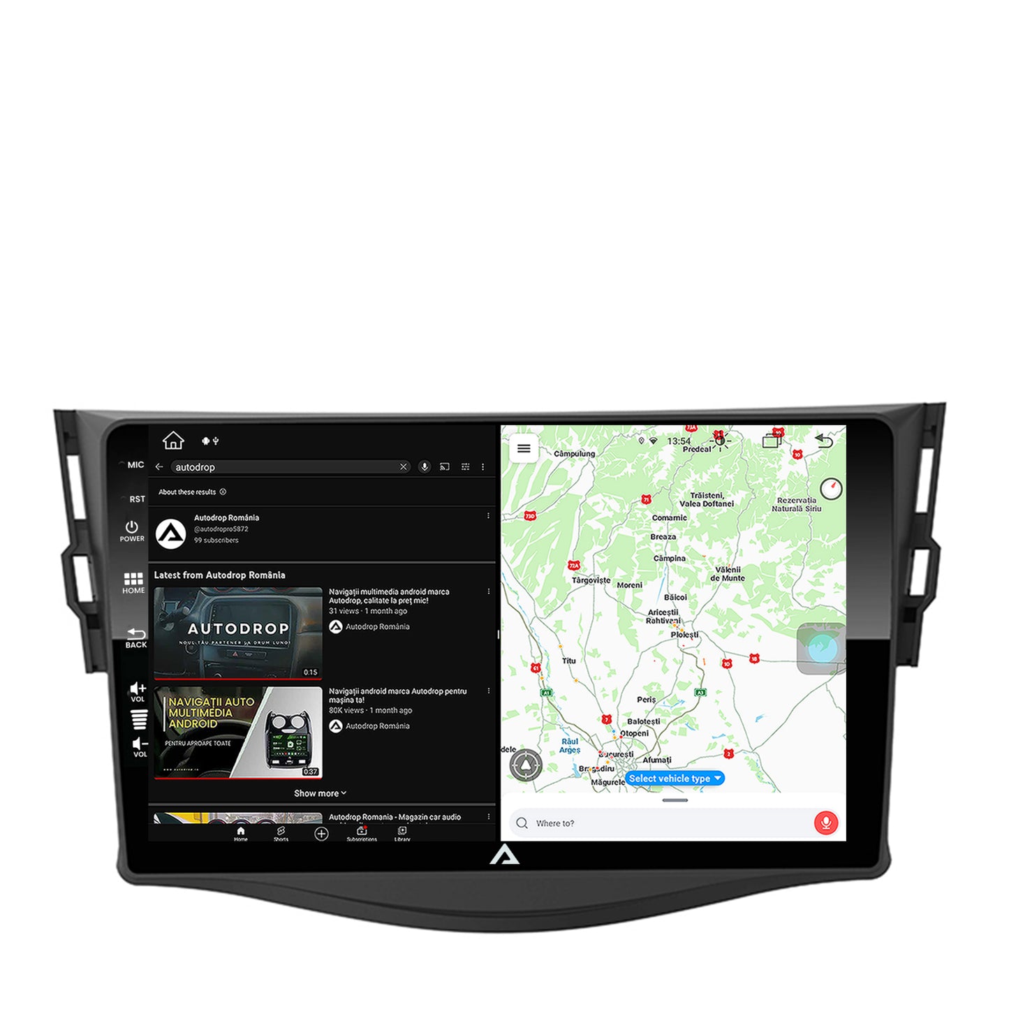 Navigatie Toyota RAV4 (2006-2013), Android, Z-Octacore / 8GB RAM + 256GB ROM, 9 Inch - AD-BGZ9008+AD-BGRKIT096