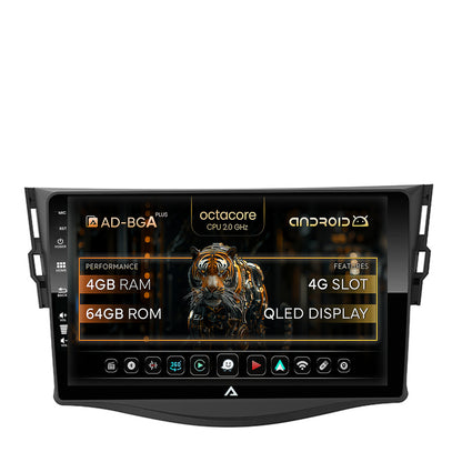 Navigatie Toyota RAV4 (2006-2013), Android, A-Octacore / 4GB RAM + 64GB ROM, 9 Inch - AD-BGA9004+AD-BGRKIT096