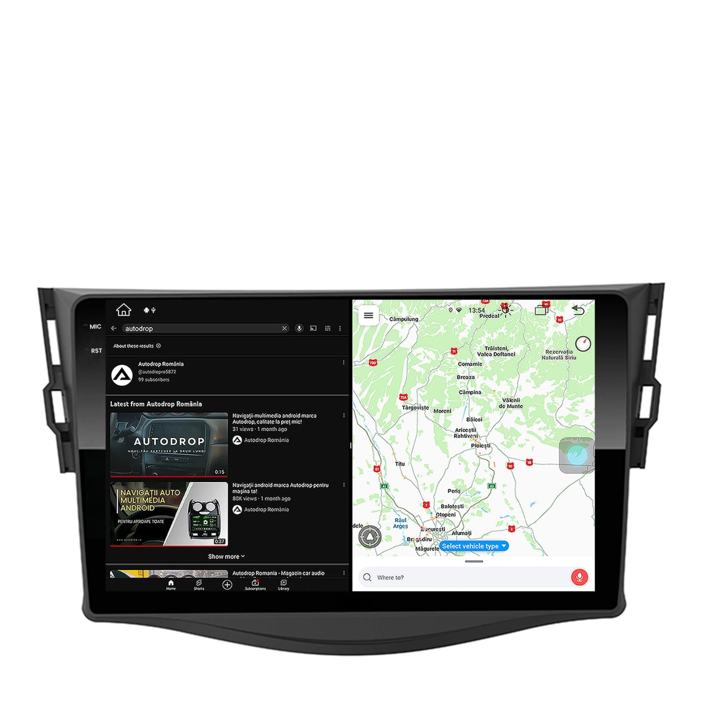 Navigatie Toyota RAV4 (2006-2013), Android, V-Octacore / 4GB RAM + 64GB ROM, 9.5 Inch - AD-BGV9004+AD-BGRKIT096