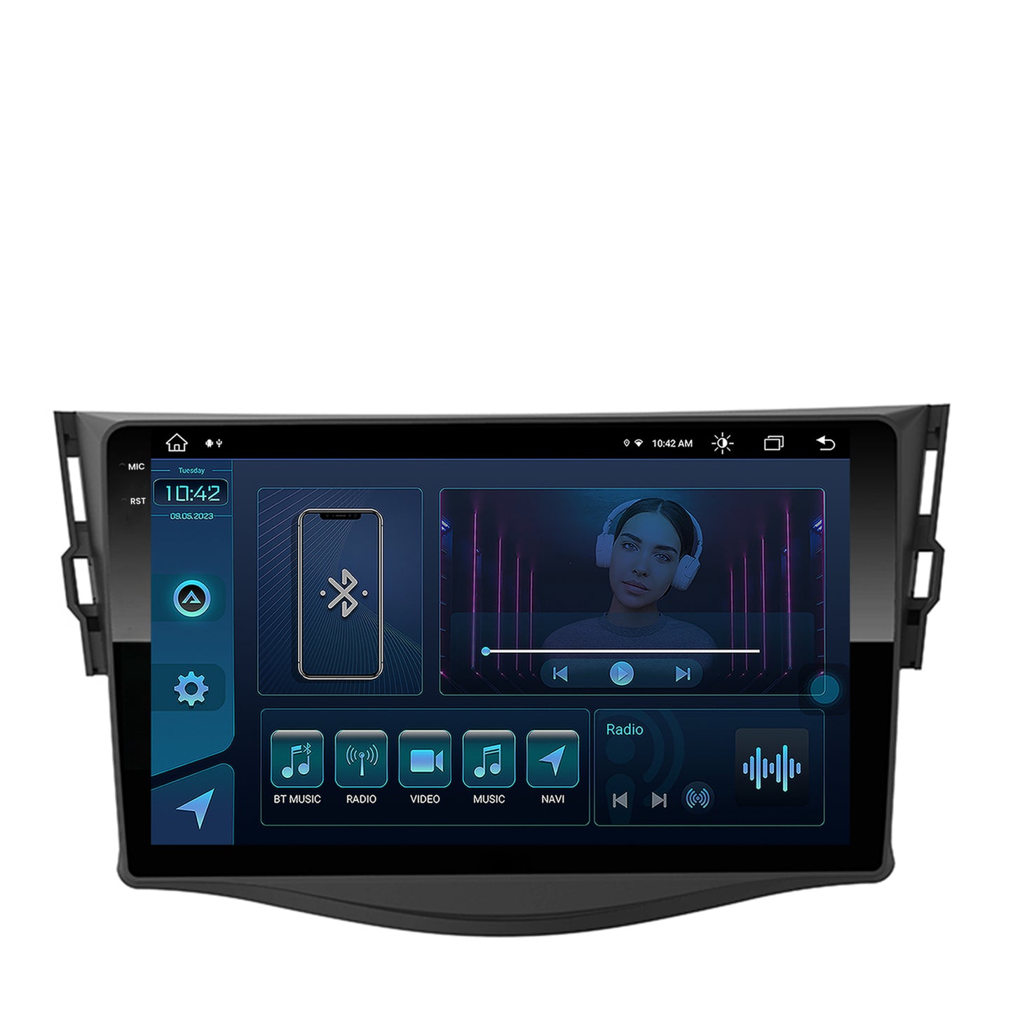 Navigatie Toyota RAV4 (2006-2013), Android, X-Octacore / 8GB RAM + 256GB ROM, 9.5 Inch - AD-BGX9008+AD-BGRKIT096