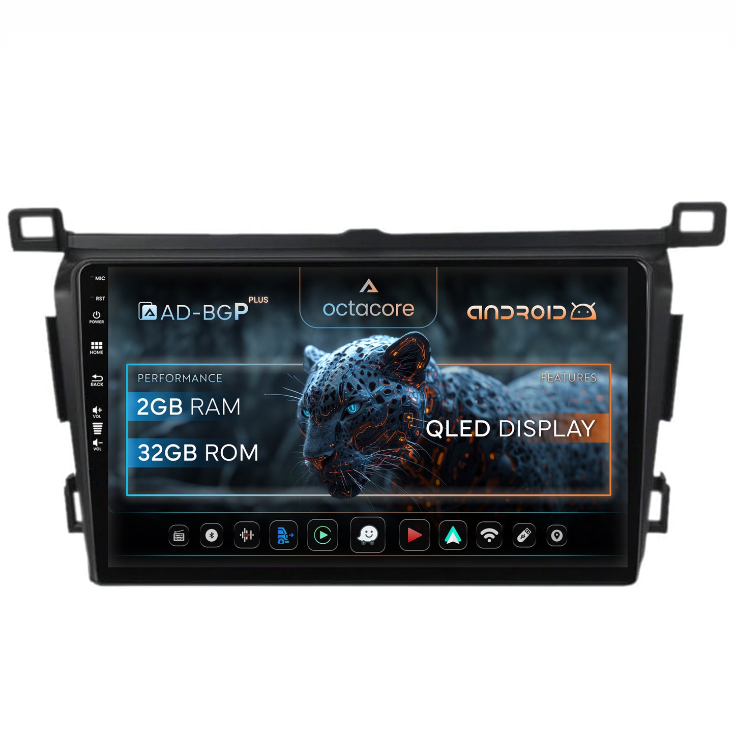 Navigatie Toyota RAV4 (2013-2018), Android, P-Octacore / 2GB RAM + 32GB ROM, 9 Inch - AD-BGP9002+AD-BGRKIT092