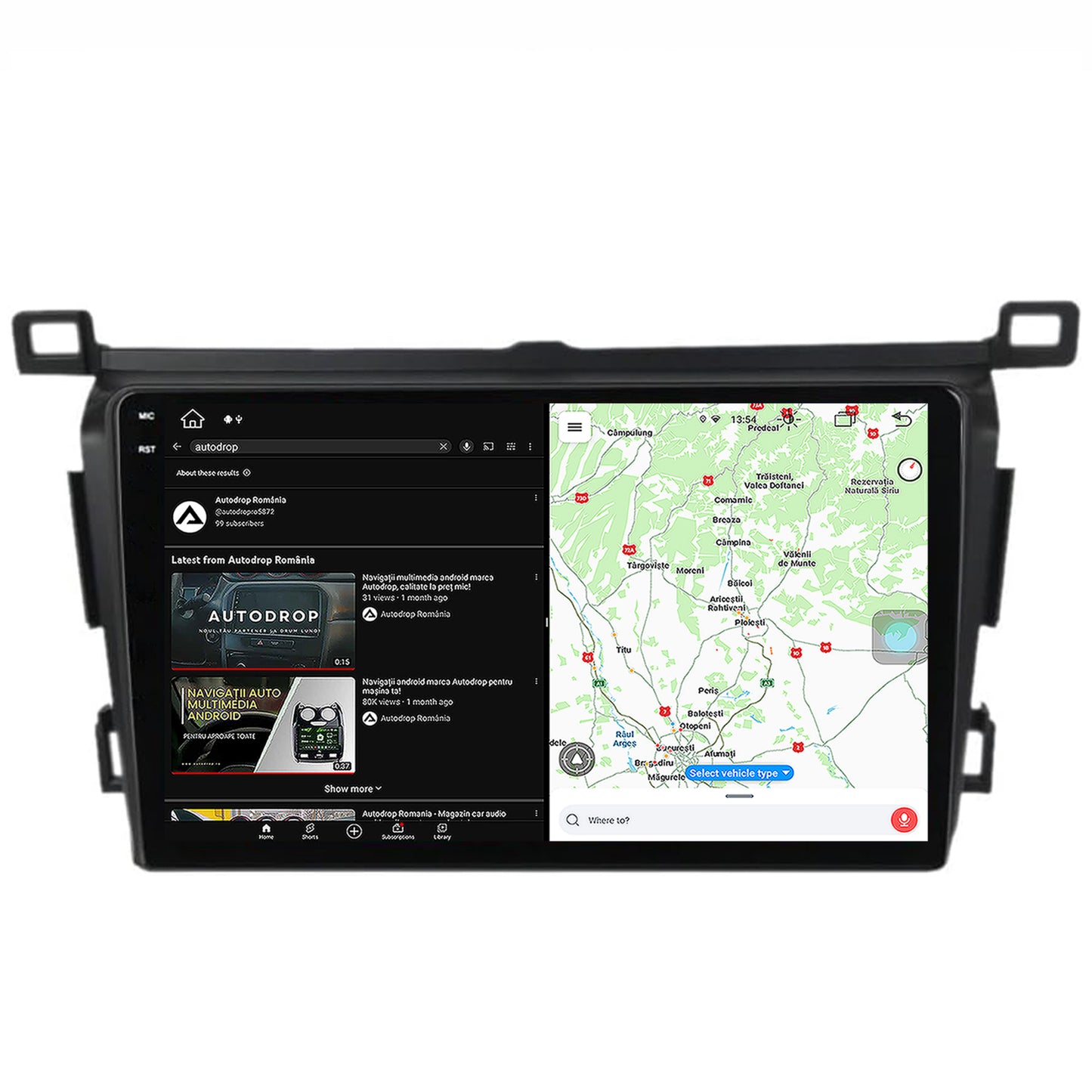 Navigatie Toyota RAV4 (2013-2018), Android, V-Octacore / 4GB RAM + 64GB ROM, 9.5 Inch - AD-BGV9004+AD-BGRKIT092