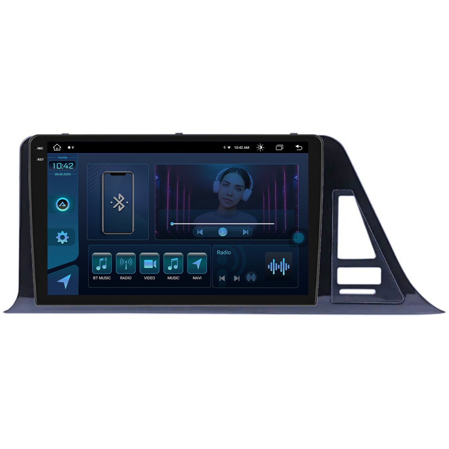 Navigatie Toyota C-HR (2016-2020), Android, X-Octacore / 8GB RAM + 256GB ROM, 9.5 Inch - AD-BGX9008+AD-BGRKIT073