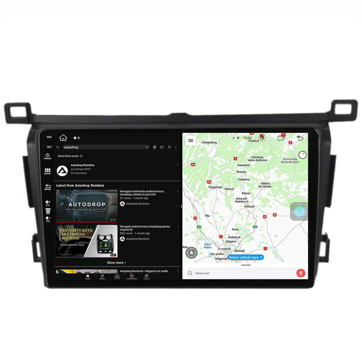 Navigatie Toyota RAV4 (2013-2018), Android, Z-Octacore / 8GB RAM + 256GB ROM, 9 Inch - AD-BGZ9008+AD-BGA10002+AD-BGRKIT092