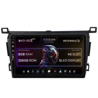 Navigatie Toyota RAV4 (2013-2018), Android, Z-Octacore / 8GB RAM + 256GB ROM, 9 Inch - AD-BGZ9008+AD-BGA10002+AD-BGRKIT092