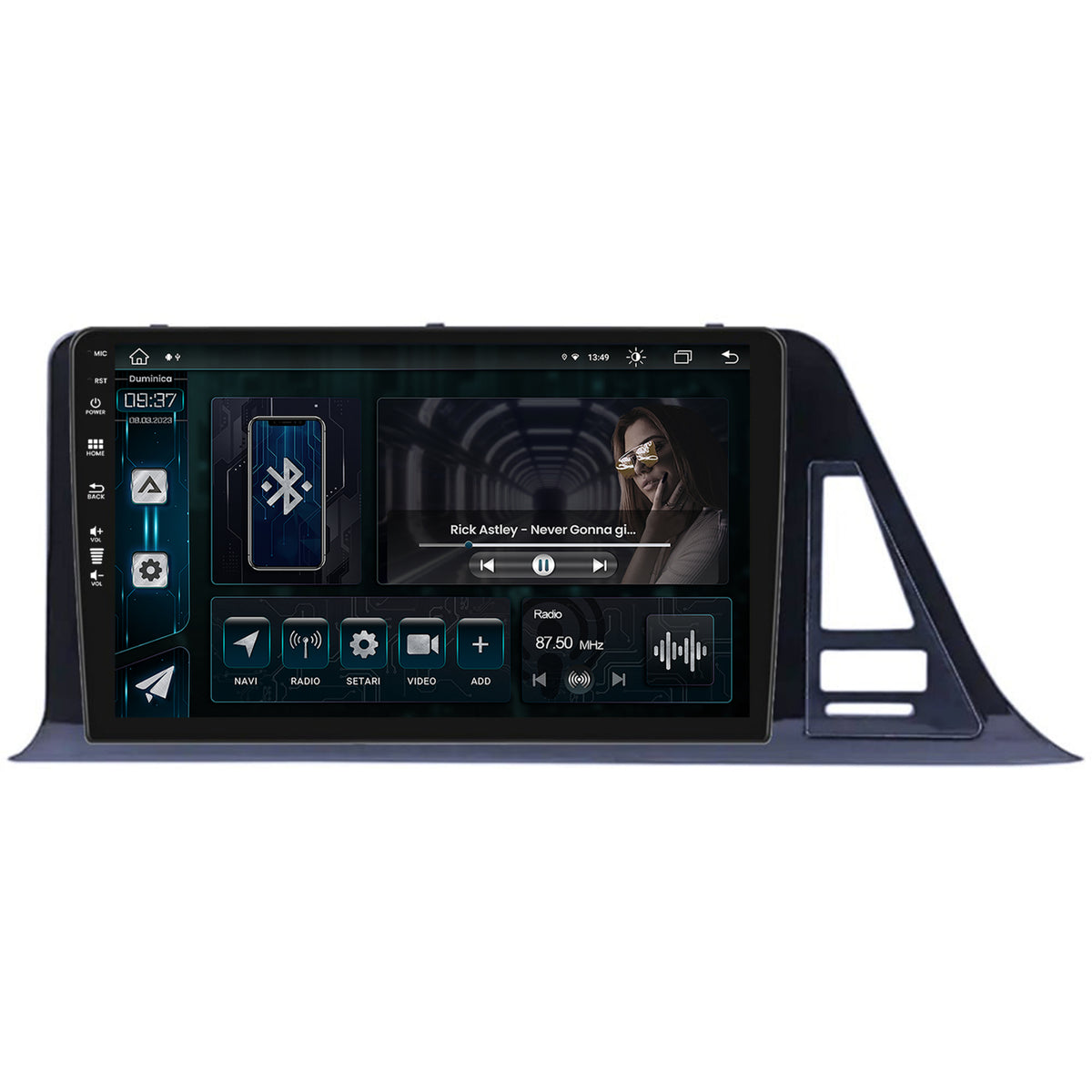 Navigatie Toyota C-HR (2016-2020), Android, Z-Octacore / 8GB RAM + 256GB ROM, 9 Inch - AD-BGZ9008+AD-BGA10002+AD-BGRKIT073