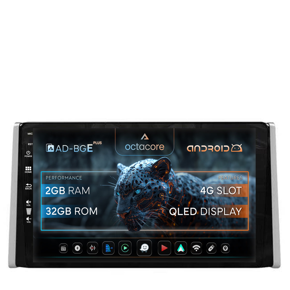 Navigatie Toyota RAV4 (2018+), Android, E-Octacore / 2GB RAM + 32GB ROM, 9 Inch - AD-BGE9002+AD-BGRKIT098