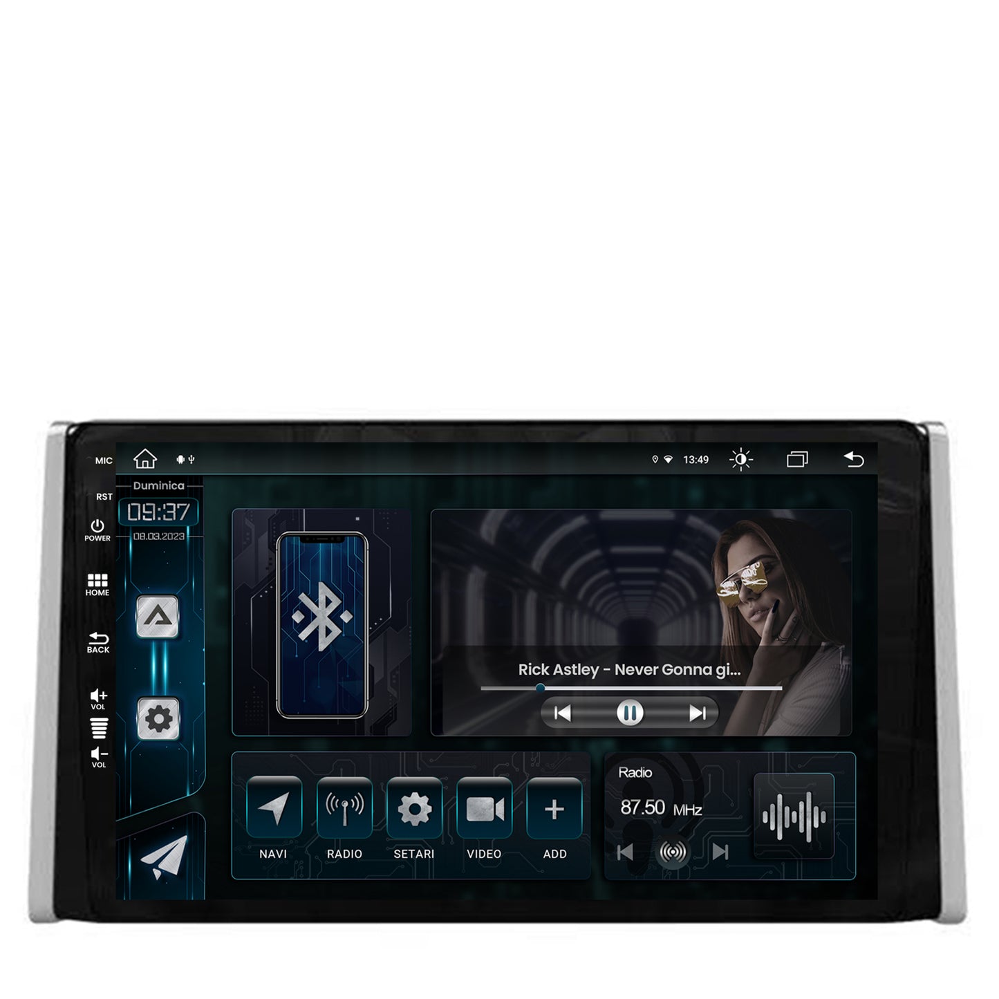 Navigatie Toyota RAV4 (2018+), Android, Z-Octacore / 8GB RAM + 256GB ROM, 9 Inch - AD-BGZ9008+AD-BGRKIT098