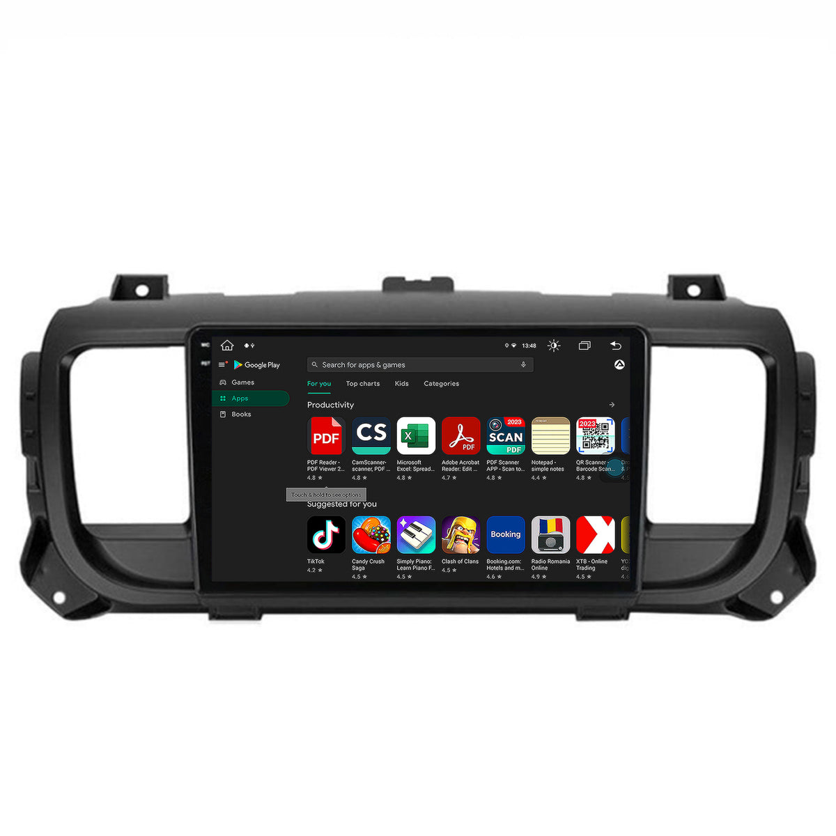 Navigatie Toyota Proace (2016+), Android, V-Octacore / 4GB RAM + 64GB ROM, 9.5 Inch - AD-BGV9004+AD-BGRKIT065V2