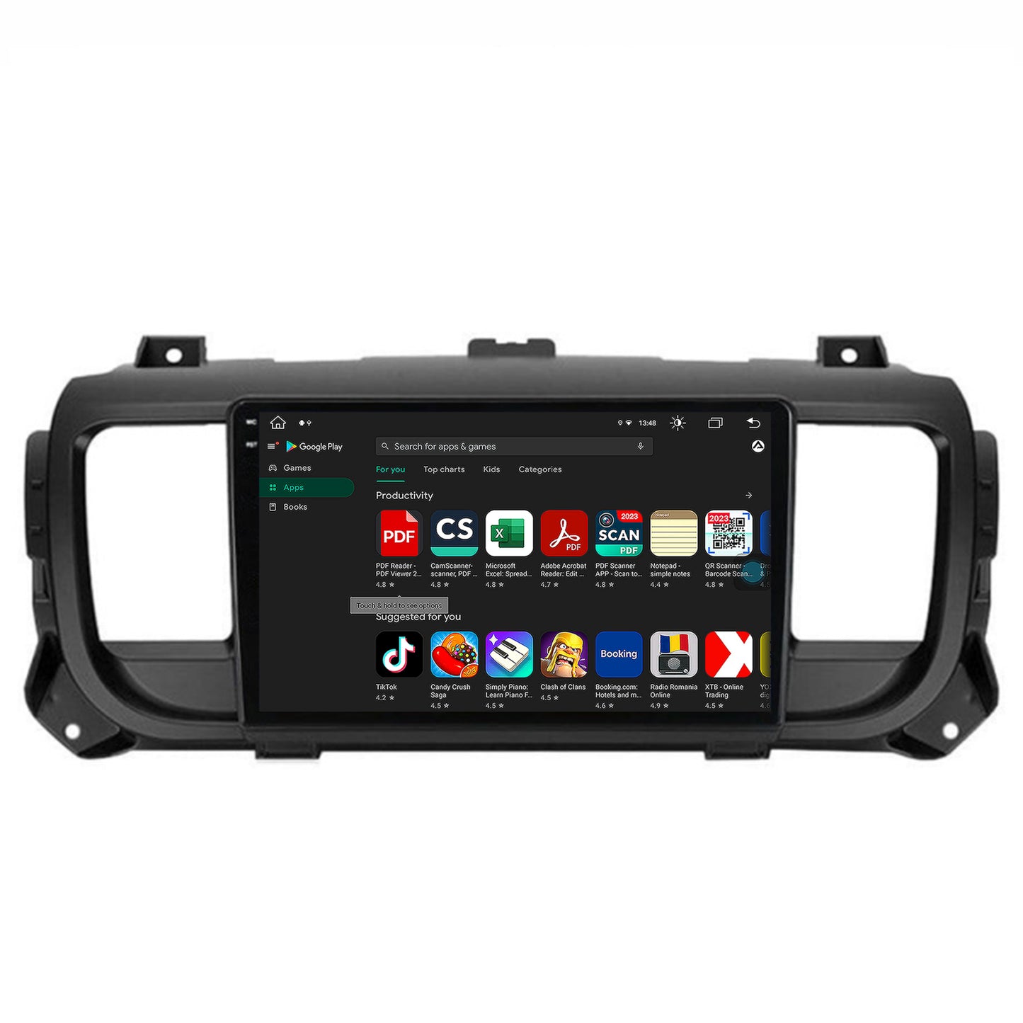 Navigatie Toyota Proace (2016+), Android, V-Octacore / 4GB RAM + 64GB ROM, 9.5 Inch - AD-BGV9004+AD-BGRKIT065V2