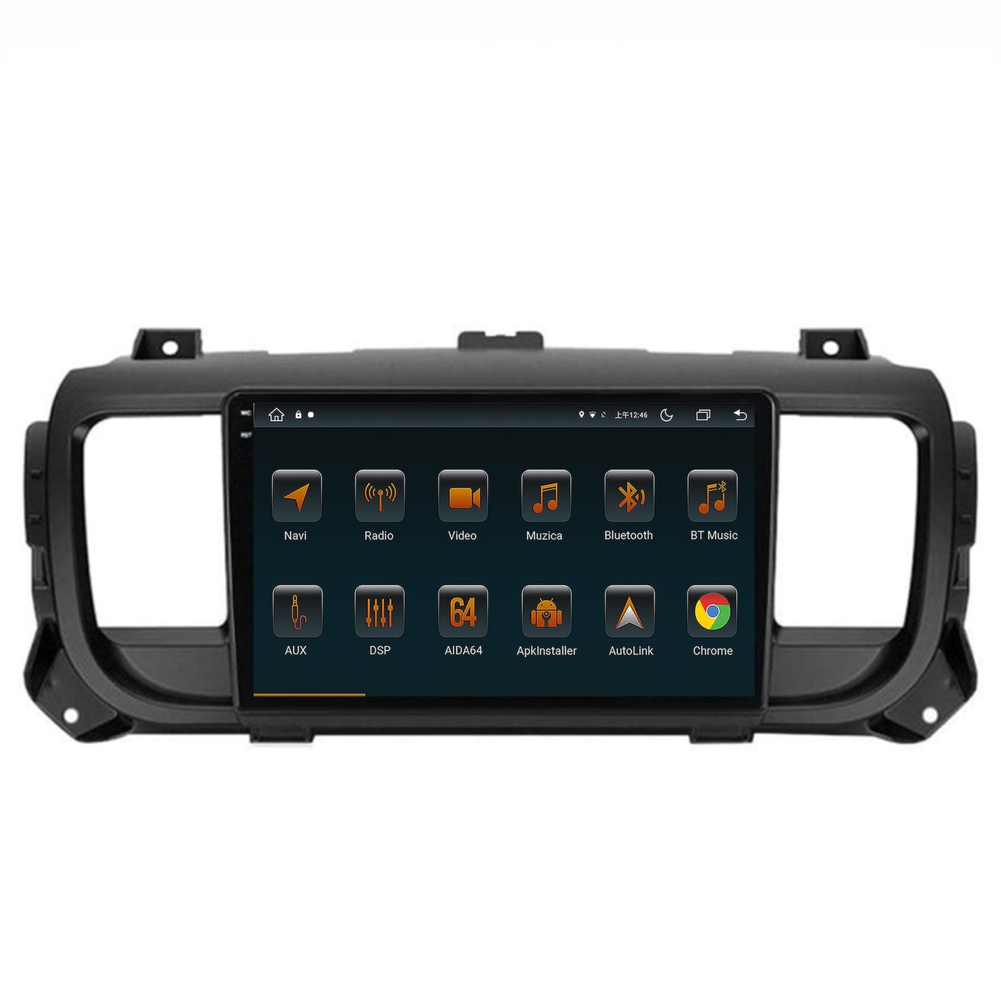 Navigatie Toyota Proace (2016+), Android, V-Octacore / 4GB RAM + 64GB ROM, 9.5 Inch - AD-BGV9004+AD-BGRKIT065V2