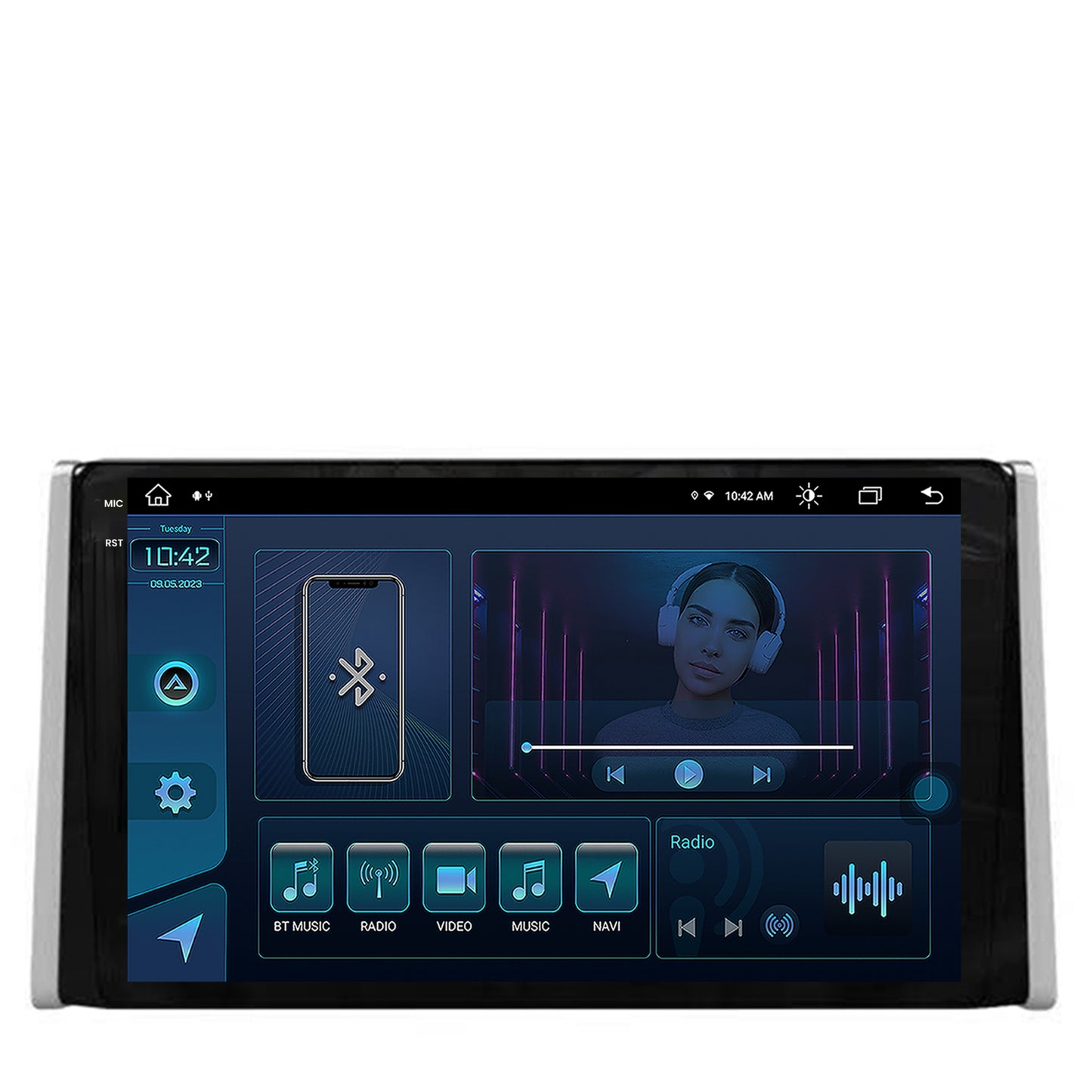 Navigatie Toyota RAV4 (2018+), Android, X-Octacore / 8GB RAM + 256GB ROM, 9.5 Inch - AD-BGX9008+AD-BGRKIT098