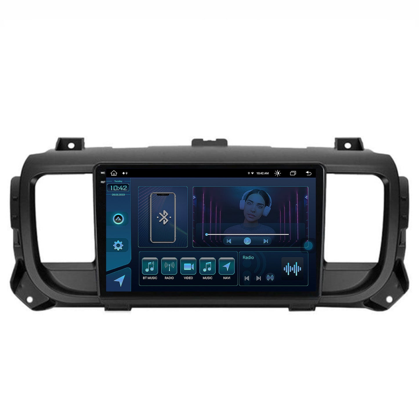 Navigatie Toyota Proace (2016+), Android, X-Octacore / 8GB RAM + 256GB ROM, 9.5 Inch - AD-BGX9008+AD-BGRKIT065V2