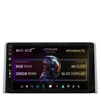 Navigatie Toyota RAV4 (2018+), Android, Z-Octacore / 8GB RAM + 256GB ROM, 9 Inch - AD-BGZ9008+AD-BGRKIT098