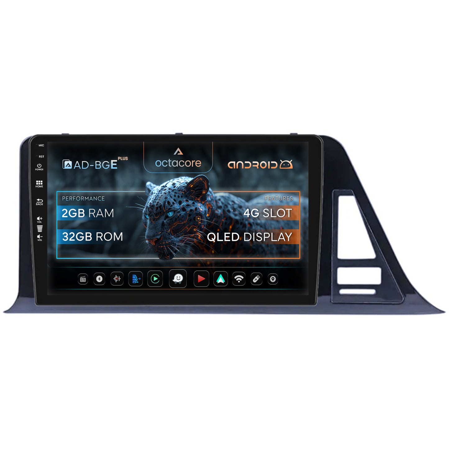 Navigatie Toyota Toyota C-HR (2016-2020), Android, E-Octacore / 2GB RAM + 32GB ROM, 9 Inch - AD-BGE9002+AD-BGRKIT073