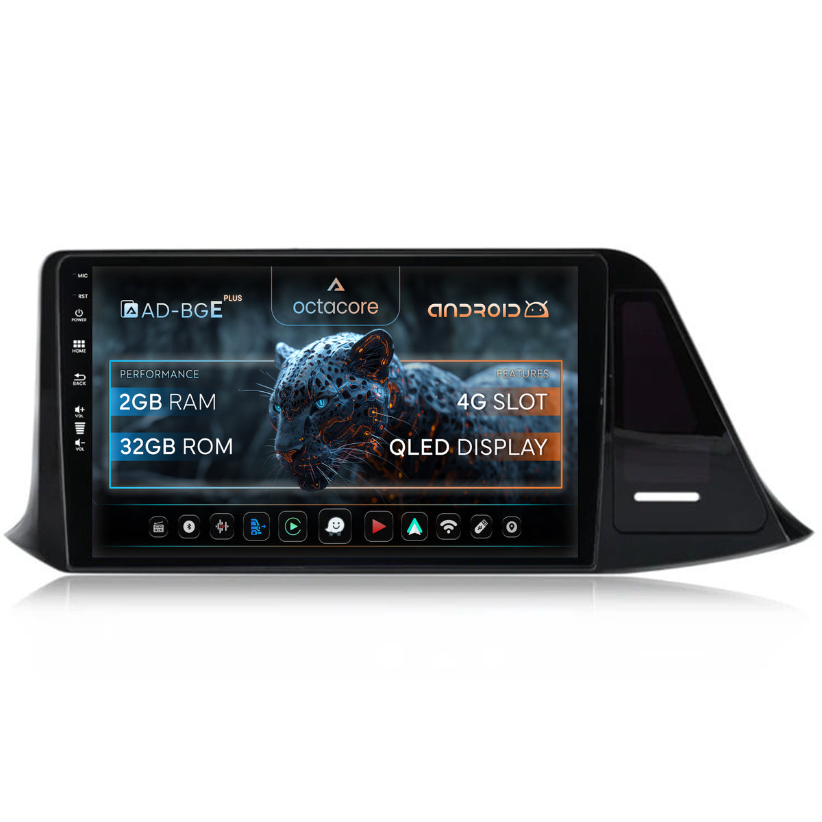 Navigatie Toyota Toyota C-HR (2016-2020), Android, E-Octacore / 2GB RAM + 32GB ROM, 9 Inch - AD-BGE9002+AD-BGRKIT074