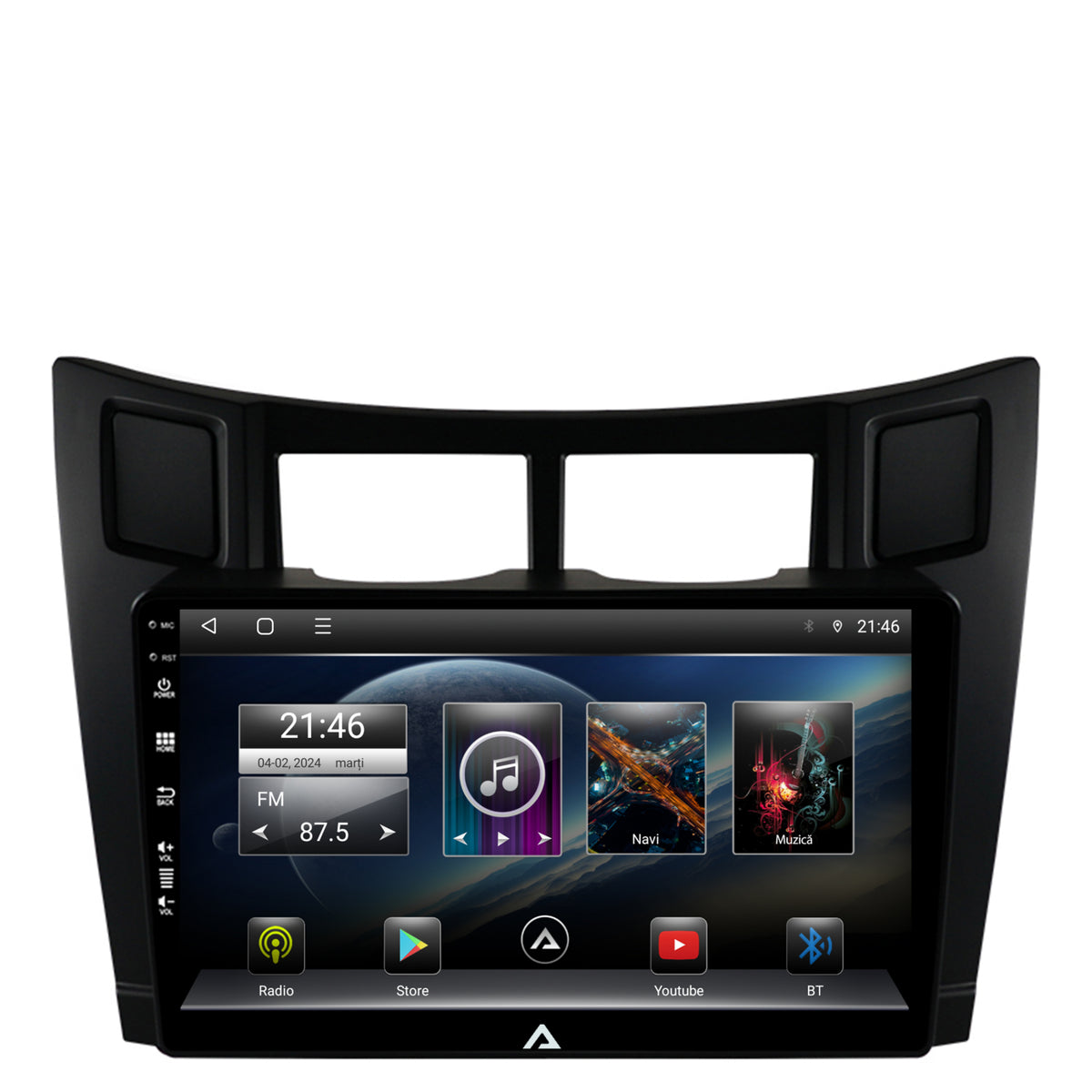Navigatie Toyota Yaris (2005-2012), Android, E-Octacore / 2GB RAM + 32GB ROM, 9 Inch - AD-BGE9002+AD-BGRKIT103