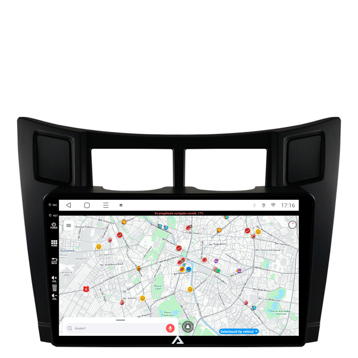 Navigatie Toyota Yaris (2005-2012), Android, E-Octacore / 2GB RAM + 32GB ROM, 9 Inch - AD-BGE9002+AD-BGRKIT103