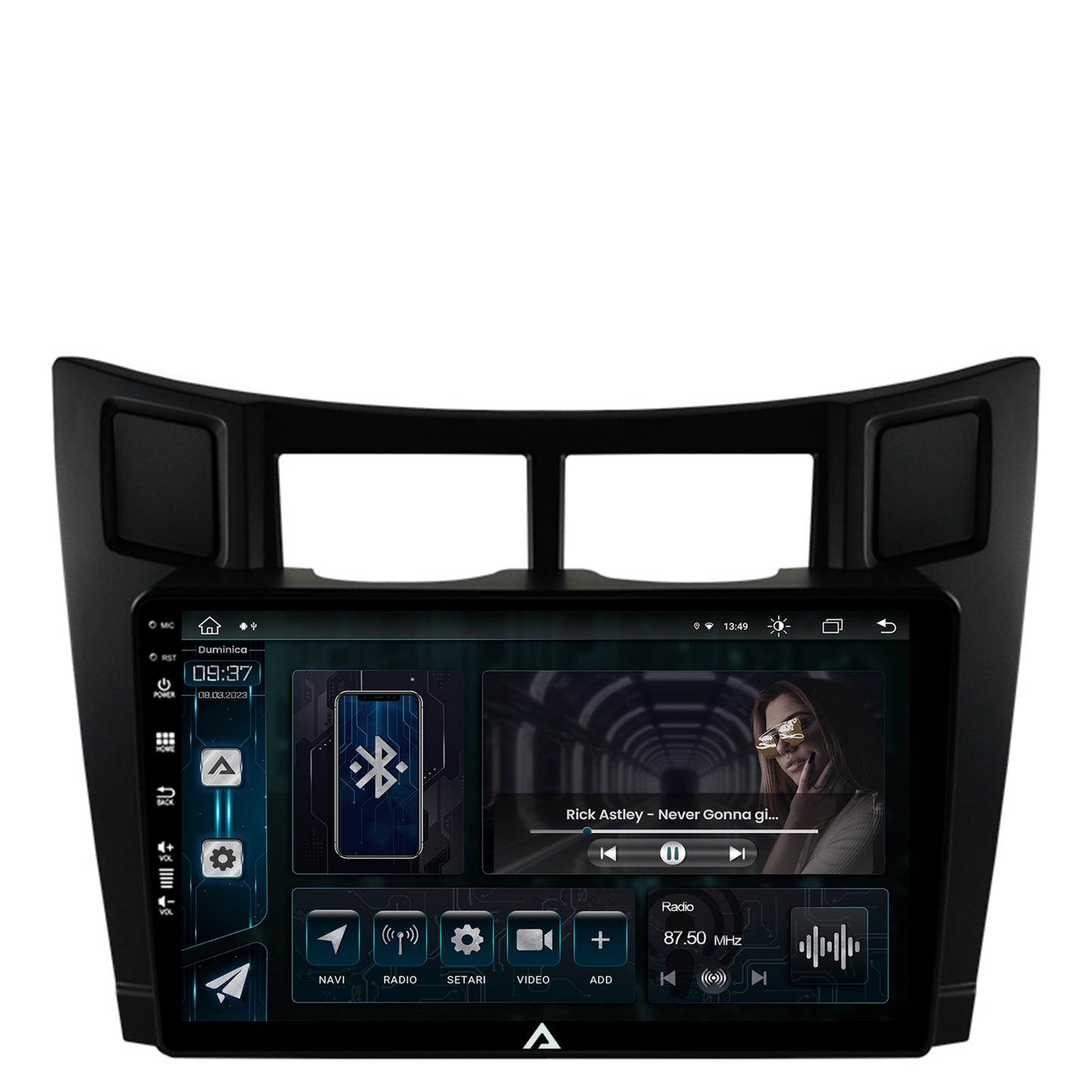 Navigatie Toyota Yaris (2005-2012), Android, Z-Octacore / 8GB RAM + 256GB ROM, 9 Inch - AD-BGZ9008+AD-BGRKIT103
