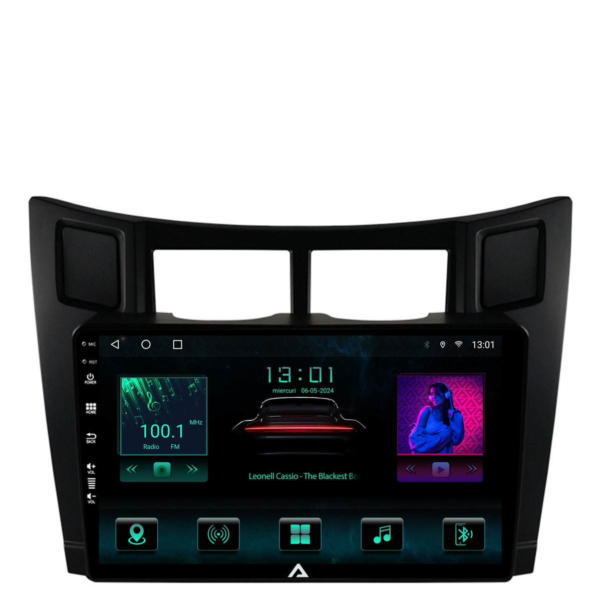 Navigatie Toyota Yaris (2005-2012), Android, A-Octacore / 4GB RAM + 64GB ROM, 9 Inch - AD-BGA9004+AD-BGRKIT103