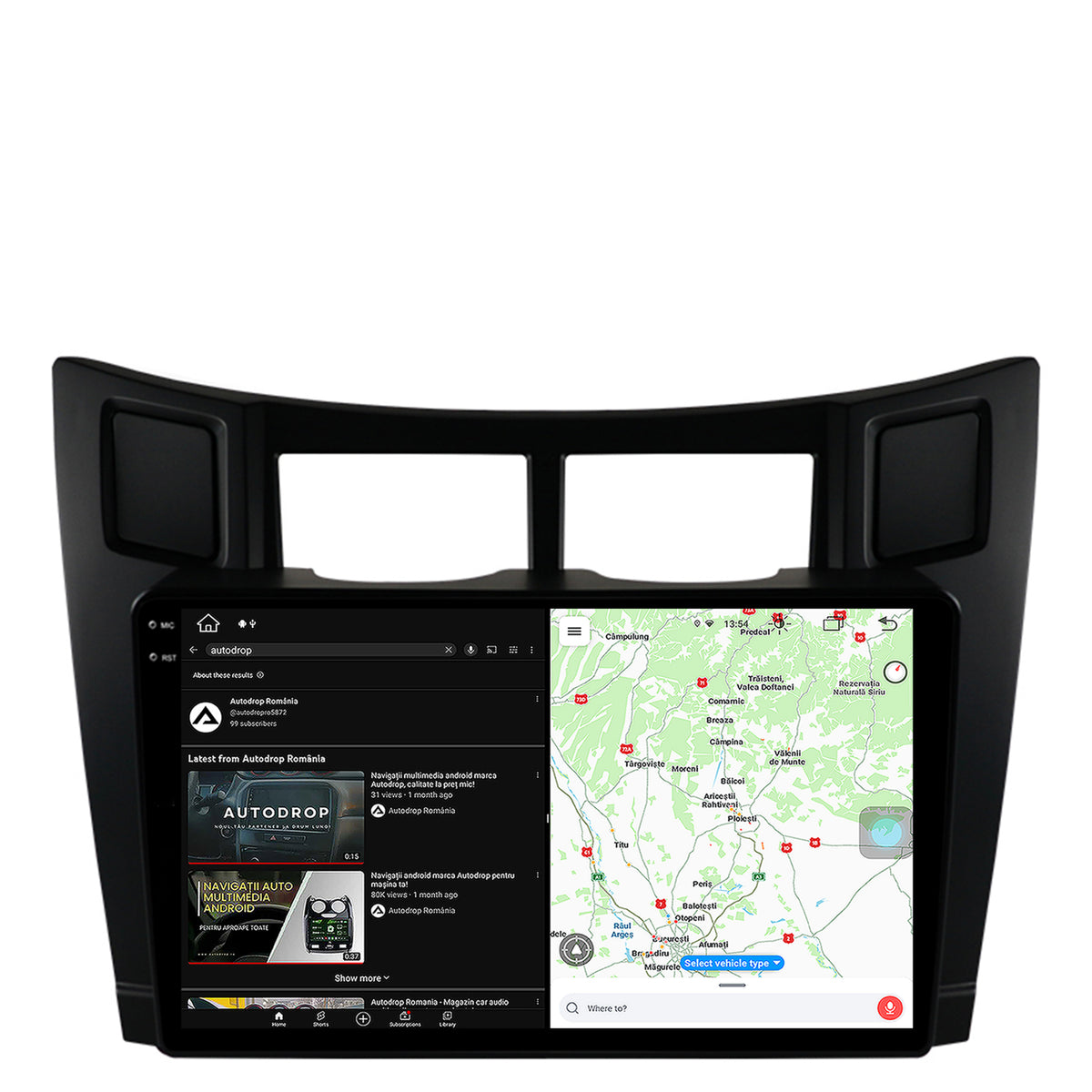 Navigatie Toyota Yaris (2005-2012), Android, V-Octacore / 4GB RAM + 64GB ROM, 9.5 Inch - AD-BGV9004+AD-BGRKIT103