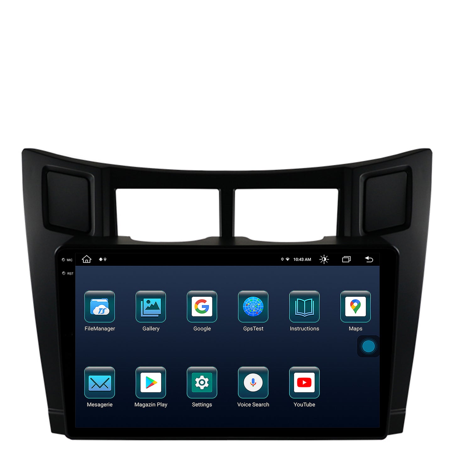 Navigatie Toyota Yaris (2005-2012), Android, X-Octacore / 8GB RAM + 256GB ROM, 9.5 Inch - AD-BGX9008+AD-BGRKIT103