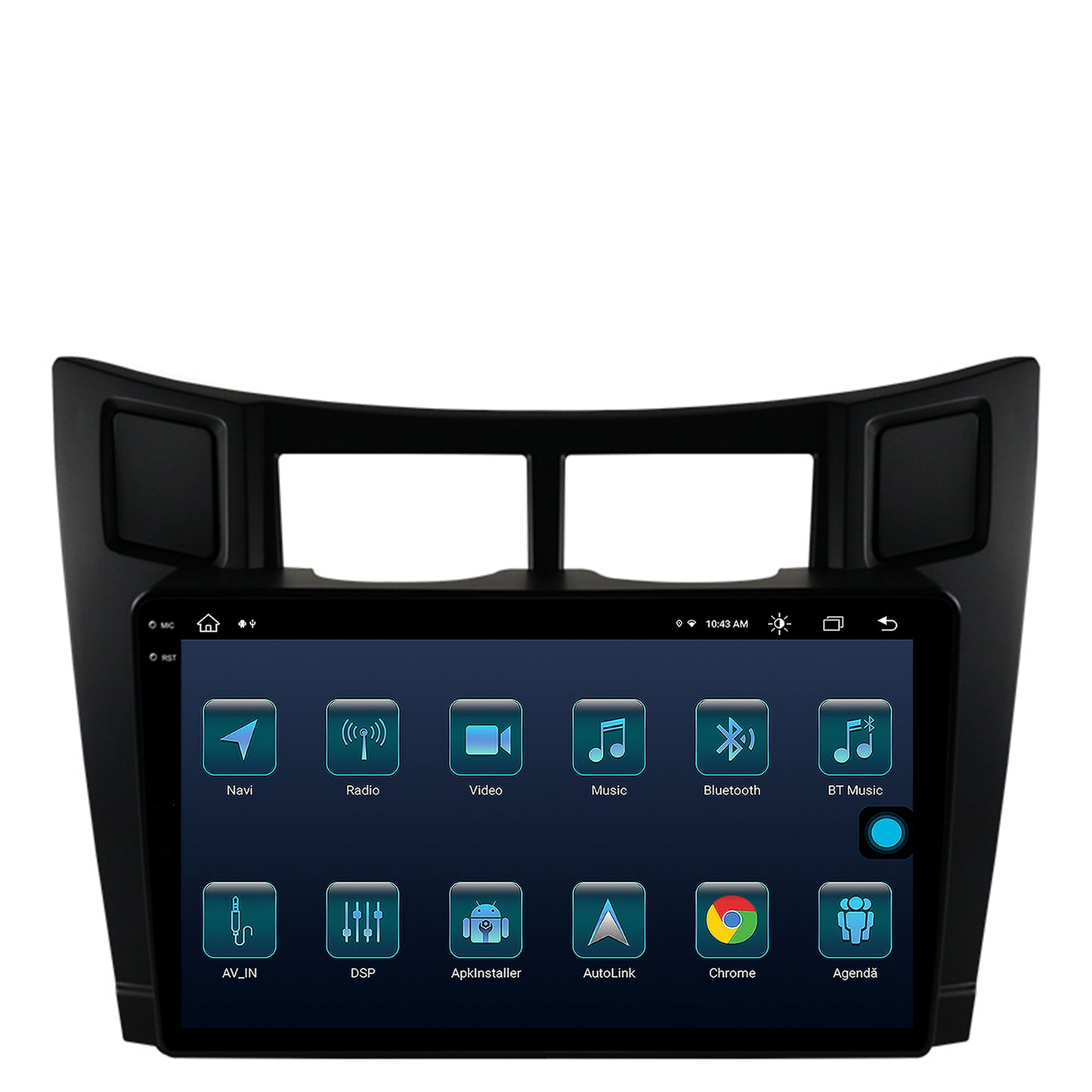 Navigatie Toyota Yaris (2005-2012), Android, X-Octacore / 8GB RAM + 256GB ROM, 9.5 Inch - AD-BGX9008+AD-BGRKIT103