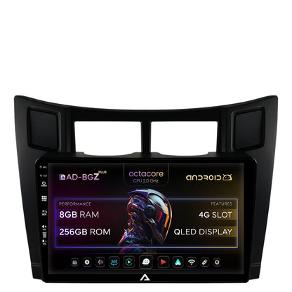 Navigatie Toyota Yaris (2005-2012), Android, Z-Octacore / 8GB RAM + 256GB ROM, 9 Inch - AD-BGZ9008+AD-BGRKIT103