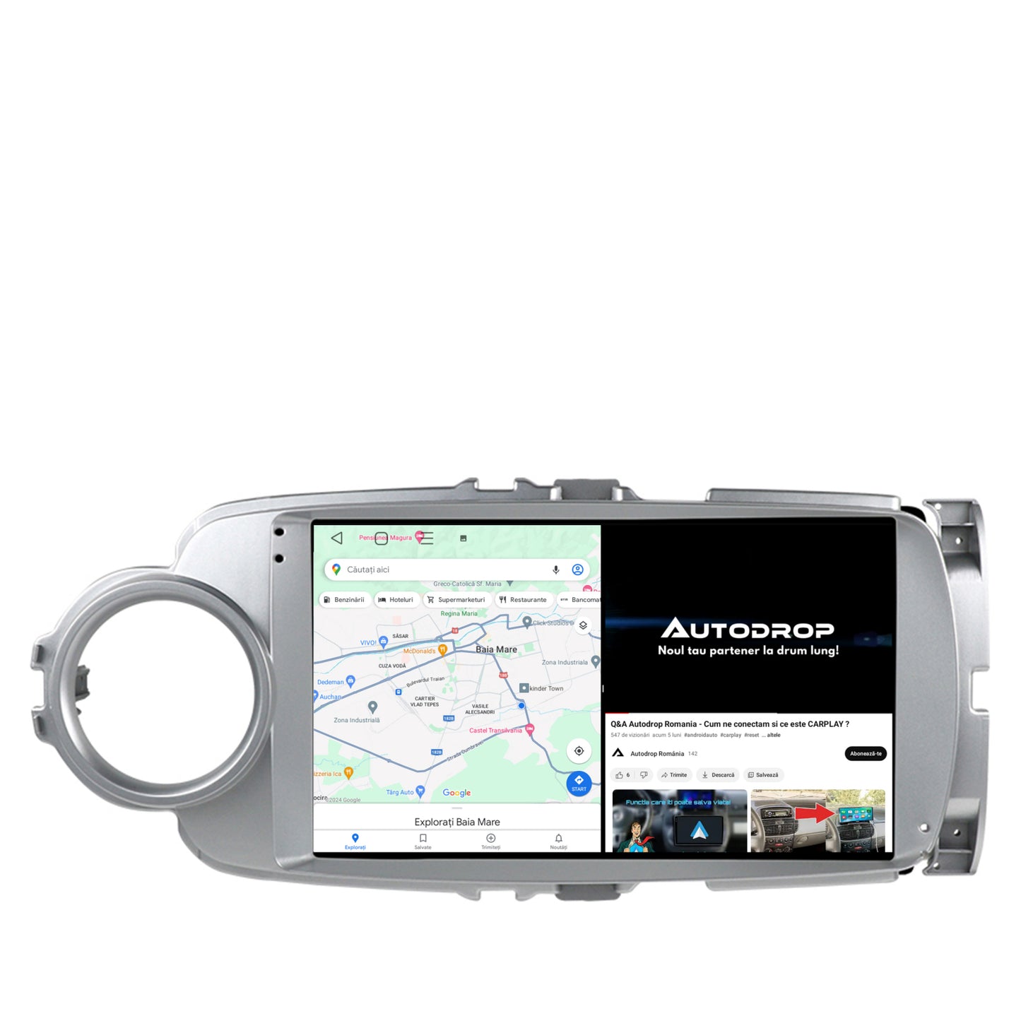 Navigatie Toyota Yaris (2010-2018), Android, E-Octacore / 2GB RAM + 32GB ROM, 9 Inch - AD-BGE9002+AD-BGRKIT104