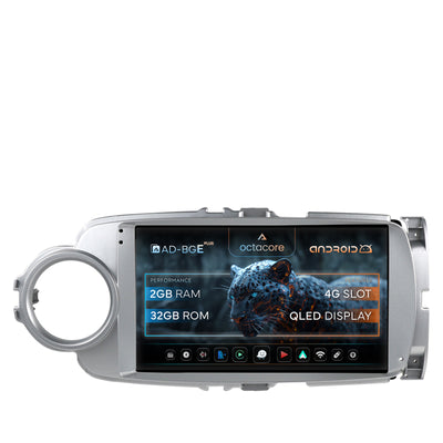 Navigatie Toyota Yaris (2010-2018), Android, E-Octacore / 2GB RAM + 32GB ROM, 9 Inch - AD-BGE9002+AD-BGRKIT104