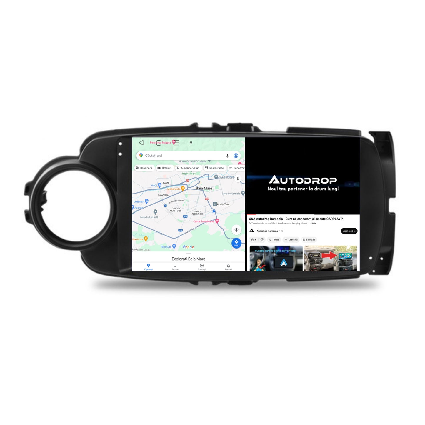 Navigatie Toyota Yaris (2010-2018), Android, E-Octacore / 2GB RAM + 32GB ROM, 9 Inch - AD-BGE9002+AD-BGRKIT104B