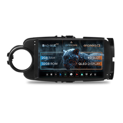 Navigatie Toyota Yaris (2010-2018), Android, E-Octacore / 2GB RAM + 32GB ROM, 9 Inch - AD-BGE9002+AD-BGRKIT104B