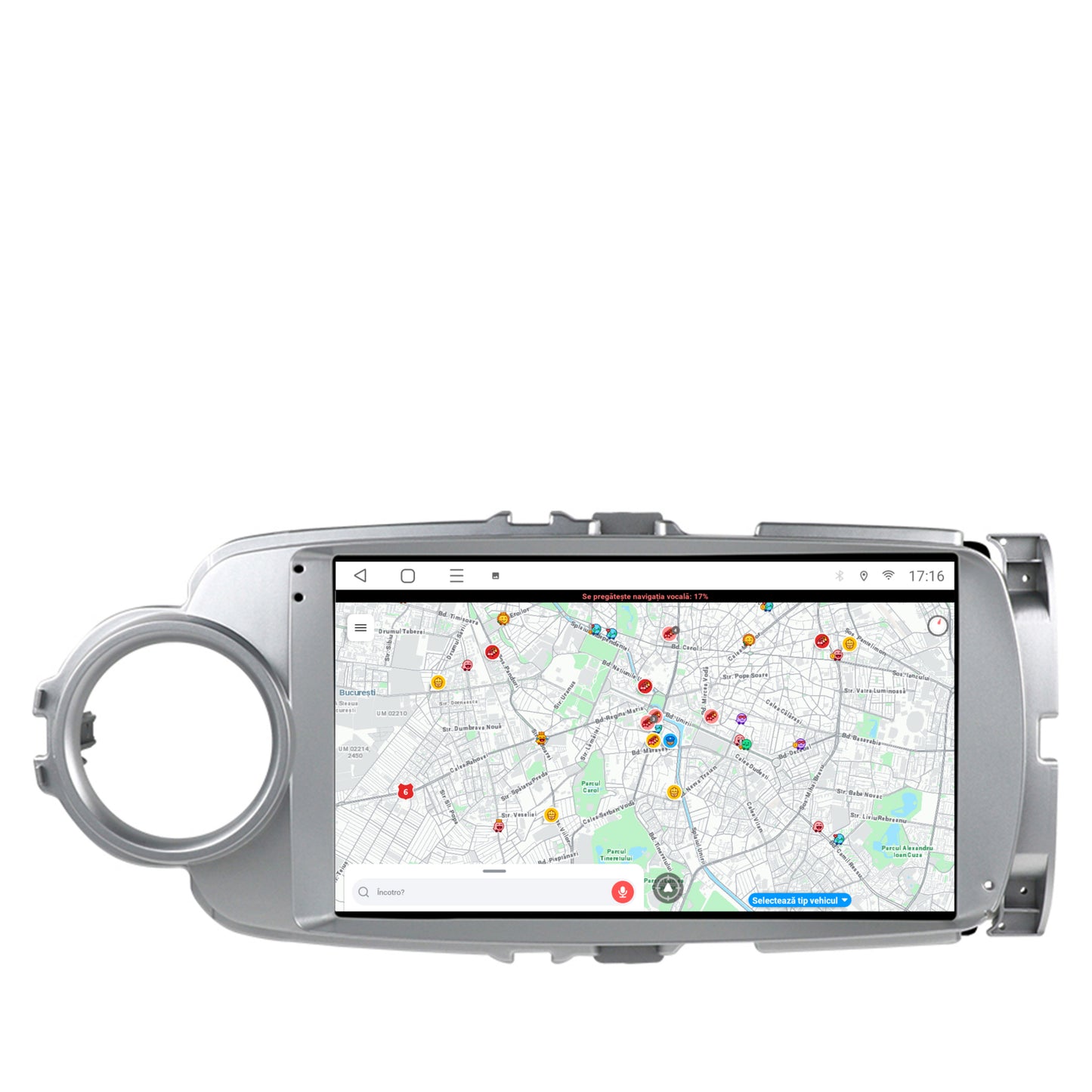 Navigatie Toyota Yaris (2010-2018), Android, P-Octacore / 2GB RAM + 32GB ROM, 9 Inch - AD-BGP9002+AD-BGRKIT104