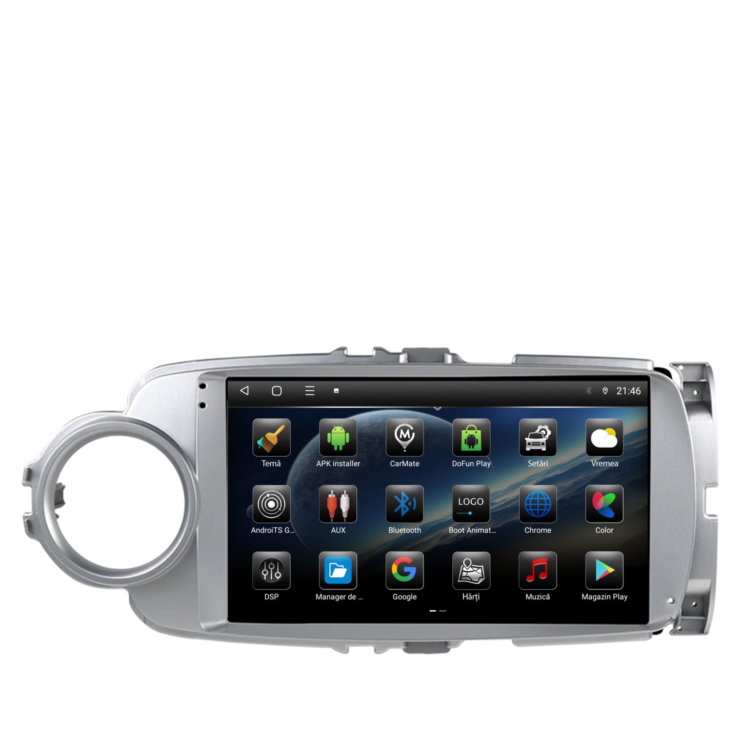 Navigatie Toyota Yaris (2010-2018), Android, P-Octacore / 2GB RAM + 32GB ROM, 9 Inch - AD-BGP9002+AD-BGRKIT104