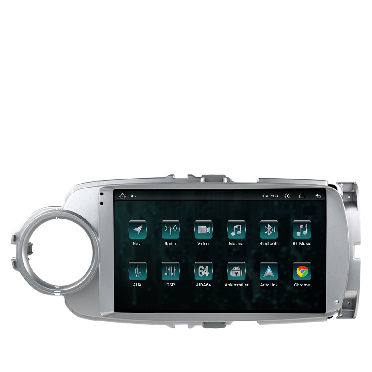 Navigatie Toyota Yaris (2010-2018), Android, Z-Octacore / 8GB RAM + 256GB ROM, 9 Inch - AD-BGZ9008+AD-BGRKIT104