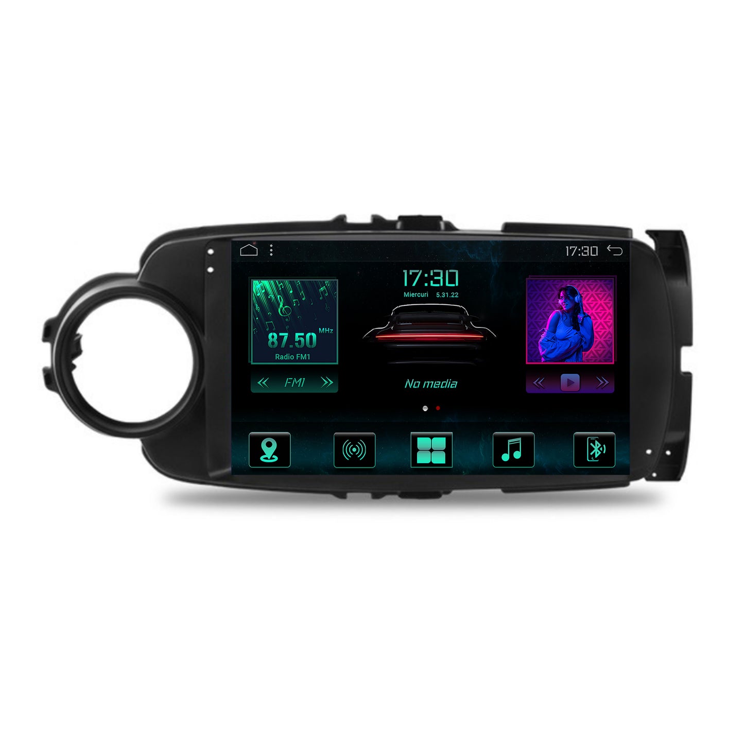 Navigatie Toyota Yaris (2010-2018), Android, A-Octacore / 4GB RAM + 64GB ROM, 9 Inch - AD-BGA9004+AD-BGRKIT104B